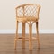 Baxton Studio Orchard Modern Bohemian Natural Brown Rattan Counter Stool 203-12587 - alternate 5